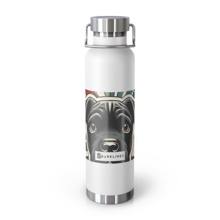 Black Mouth Cur - 22 oz. Copper Vacuum Insulated Bottle  - By Baxter Remington