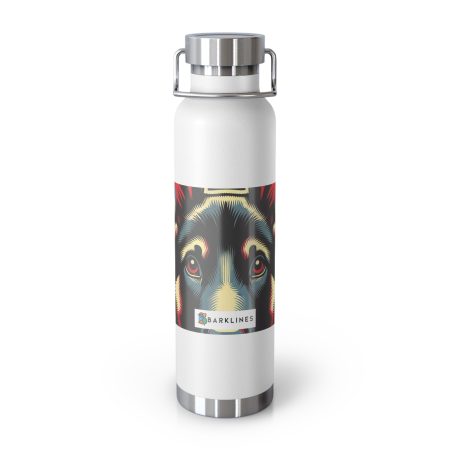 Dutch Shepherd - 22 oz. Copper Vacuum Insulated Bottle  - By Baxter Monet