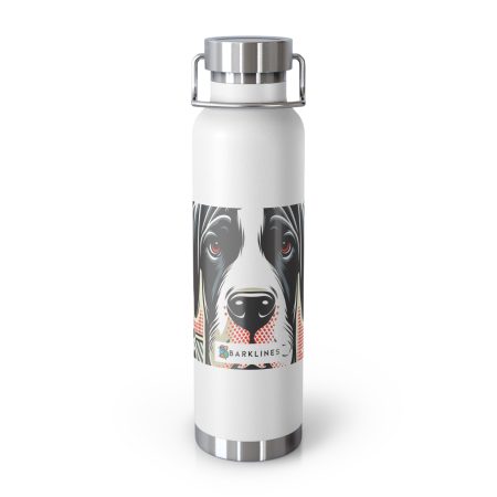 Great Dane - 22 oz. Copper Vacuum Insulated Bottle  - By Rex Harrison
