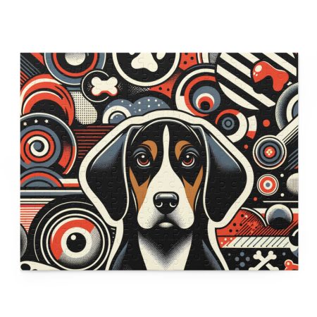 Black and Tan Coonhound - Puzzle - By Baxter Monet