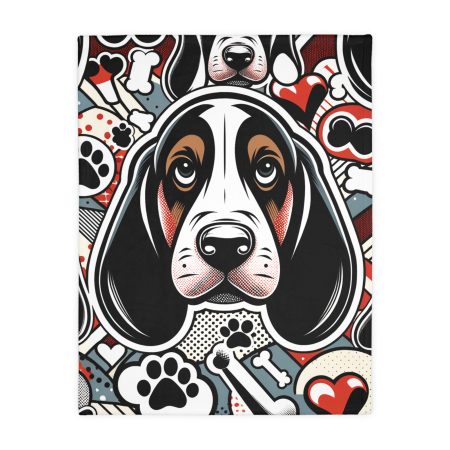 Basset Hound - Throw Blanket - By Baxter Pawlowski