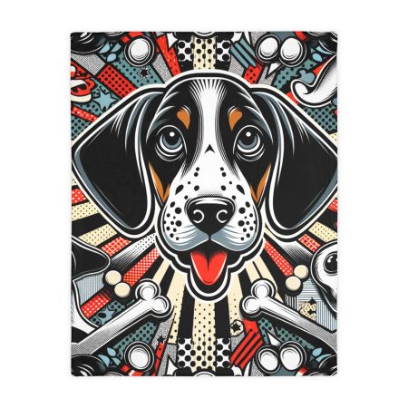 American Leopard Hound - Throw Blanket - By Rufus Barkley