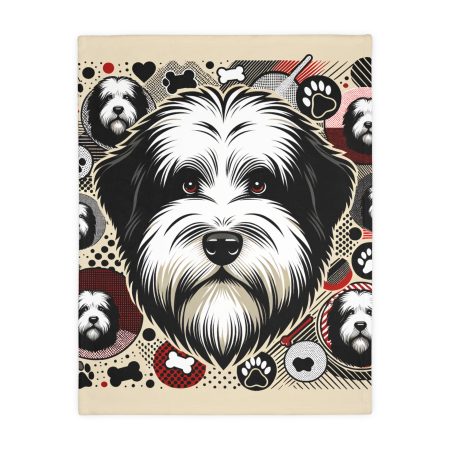Old English Sheepdog - Throw Blanket - By Maxwell Pawsley
