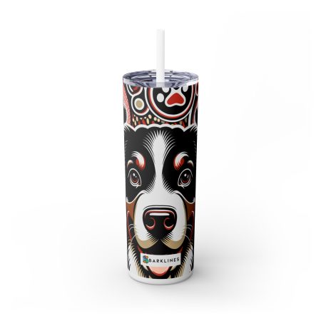 Bernese Mountain Dog - 20 oz. Skinny Tumbler - By Rufus VanBark
