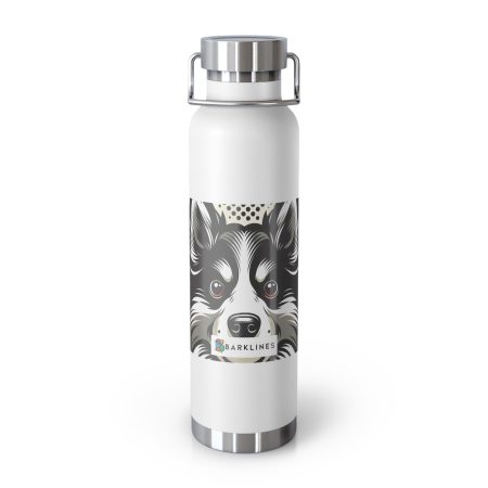 Icelandic Sheepdog - 22 oz. Copper Vacuum Insulated Bottle  - By Baxter VanWoof