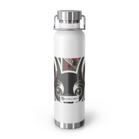 Xoloitzcuintli - 22 oz. Copper Vacuum Insulated Bottle  - By Rufus Barkley