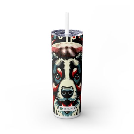 Australian Shepherd - 20 oz. Skinny Tumbler - By Barker Van Woofingham