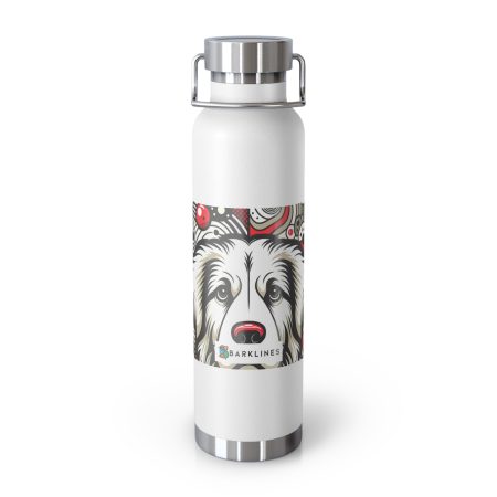Great Pyrenees - 22 oz. Copper Vacuum Insulated Bottle  - By Rufus Whiskerdale