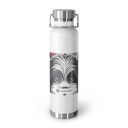 Coton de Tulear - 22 oz. Copper Vacuum Insulated Bottle  - By Baxter Dalmation