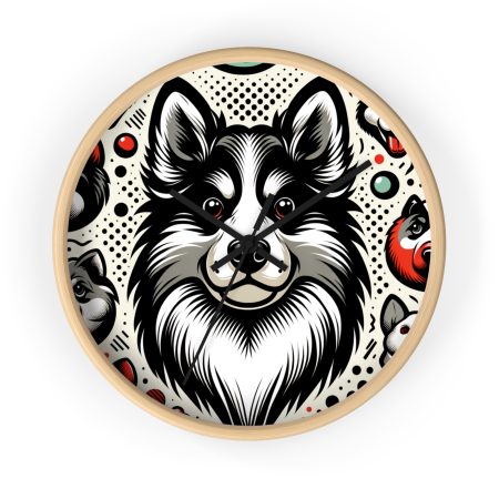 Icelandic Sheepdog - Wall Clock - By Baxter VanWoof