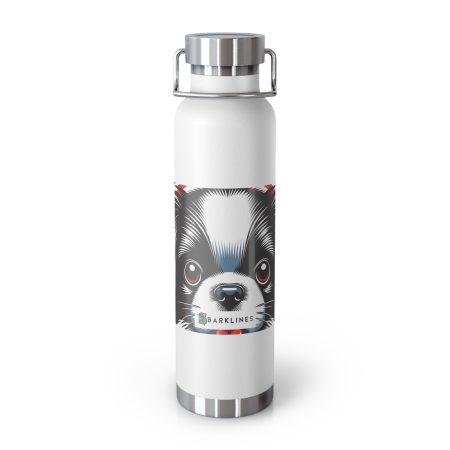 Japanese Chin - 22 oz. Copper Vacuum Insulated Bottle  - By Biscuit VanFurr