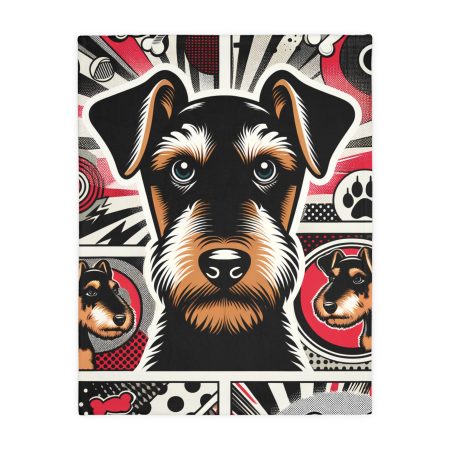 Airedale Terrier - Throw Blanket - By Barkley Whiskerbrush