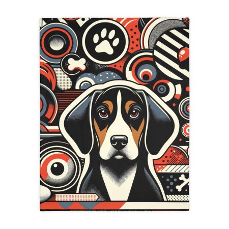 Black and Tan Coonhound - Throw Blanket - By Baxter Monet