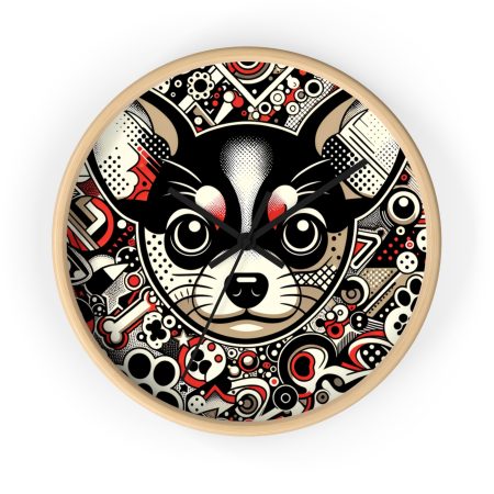 Russian Toy Terrier - Wall Clock - By Baxter Monet