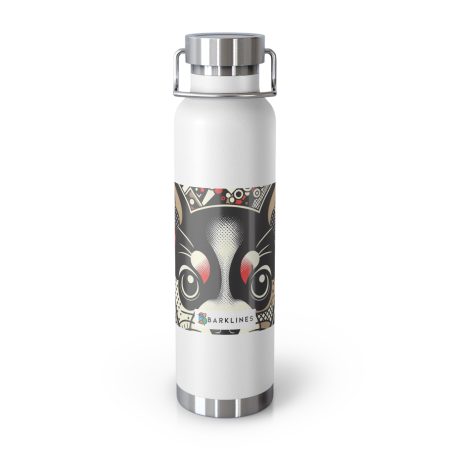 Russian Toy Terrier - 22 oz. Copper Vacuum Insulated Bottle  - By Baxter Monet