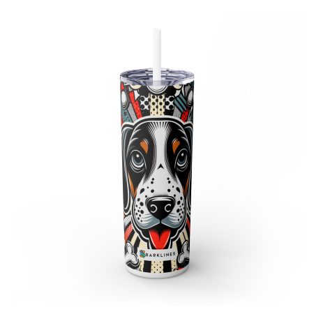 American Leopard Hound - 20 oz. Skinny Tumbler - By Rufus Barkley
