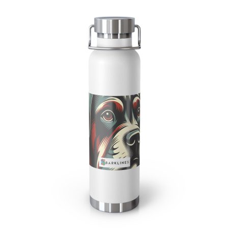 Broholmer - 22 oz. Copper Vacuum Insulated Bottle  - By Rufus Poodlebaum