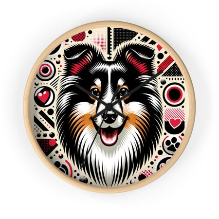 Shetland Sheepdog - Wall Clock - By Baxter Monet