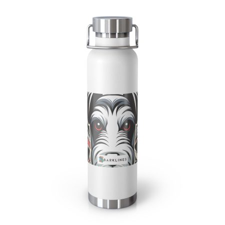Bedlington Terrier - 22 oz. Copper Vacuum Insulated Bottle  - By Baxter Monet