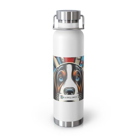 Basset Bleu de Gascogne - 22 oz. Copper Vacuum Insulated Bottle  - By Barkley Van Gogh