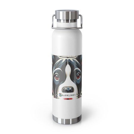 American Staffordshire Terrier - 22 oz. Copper Vacuum Insulated Bottle  - By Barkley Van Woof