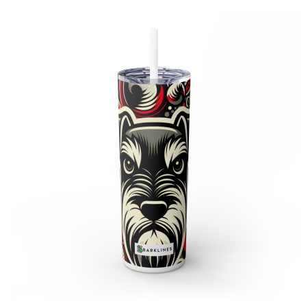 Schnauzer - 20 oz. Skinny Tumbler - By Biscuit Van Woof