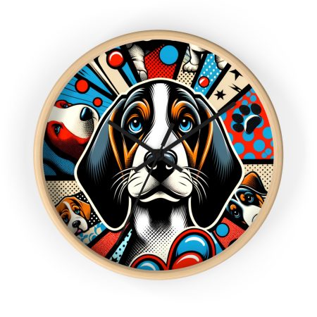 Basset Bleu de Gascogne - Wall Clock - By Barkley Van Gogh