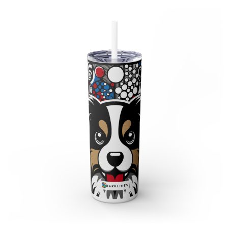 Swedish Lapphund - 20 oz. Skinny Tumbler - By Buster Van Doodle