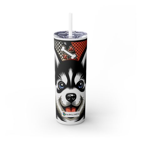 Siberian Husky - 20 oz. Skinny Tumbler - By Baxter DaVinci