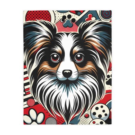 Papillon - Throw Blanket - By Baxter VanWoofington