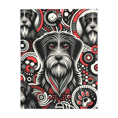 Wirehaired Pointing Griffon - Throw Blanket - By Baxter Monet