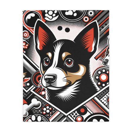 Australian Kelpie - Throw Blanket - By Biscuit Barksdale