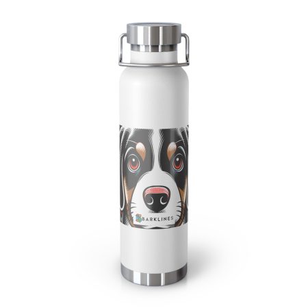 Appenzeller Sennenhund - 22 oz. Copper Vacuum Insulated Bottle  - By Baxter Monet