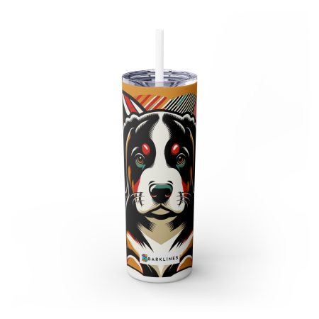 Greater Swiss Mountain Dog - 20 oz. Skinny Tumbler - By Baxter Monet