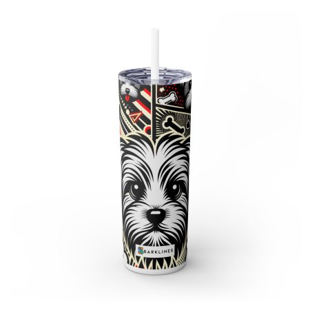 Maltese - 20 oz. Skinny Tumbler - By Fritz Watercolor