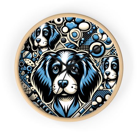 Blue Picardy Spaniel - Wall Clock - By Baxter Monet