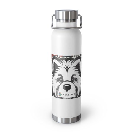 Chow Chow - 22 oz. Copper Vacuum Insulated Bottle  - By Baxter Monet