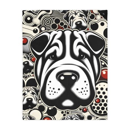 Chinese Shar-Pei - Throw Blanket - By Rufus VanPaw