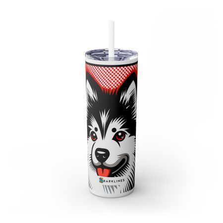American Eskimo Dog - 20 oz. Skinny Tumbler - By Barkley VanTail