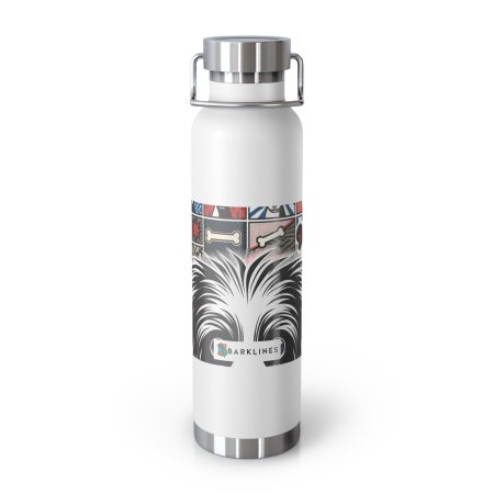 Chinese Crested - 22 oz. Copper Vacuum Insulated Bottle  - By Biscuit DaVinci