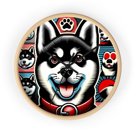 Japanese Akita - Wall Clock - By Baxter Monet