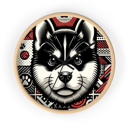 Akita - Wall Clock - By Rusty VanBark