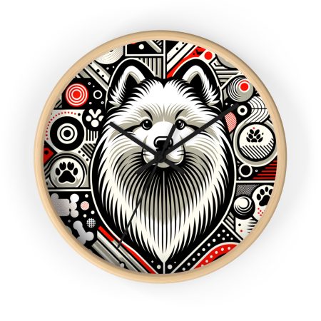 Samoyed - Wall Clock - By Baxter Monet