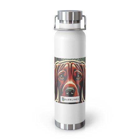 Vizsla - 22 oz. Copper Vacuum Insulated Bottle  - By Baxter VanFleet