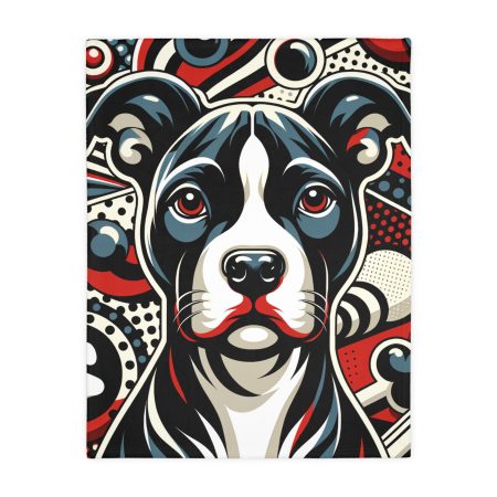 American Staffordshire Terrier - Throw Blanket - By Barkley Van Woof