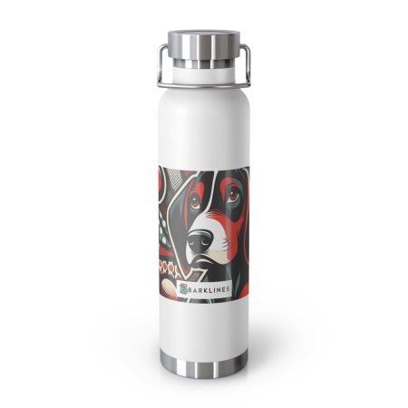 Redbone Coonhound - 22 oz. Copper Vacuum Insulated Bottle  - By Rex Monet