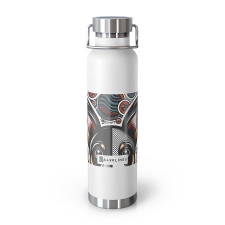 Lancashire Heeler - 22 oz. Copper Vacuum Insulated Bottle  - By Biscuit Delaney