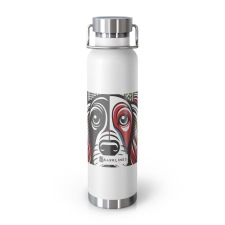Irish Setter - 22 oz. Copper Vacuum Insulated Bottle  - By Pippin Whiskerbark