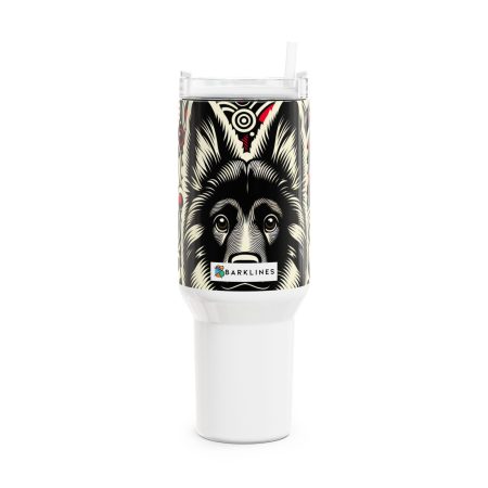 Tervuren Shepherd - 40 oz. Tumbler  - By Biscuit Van Barkley