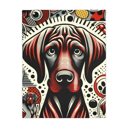 Wirehaired Vizsla - Throw Blanket - By Baxter Monet